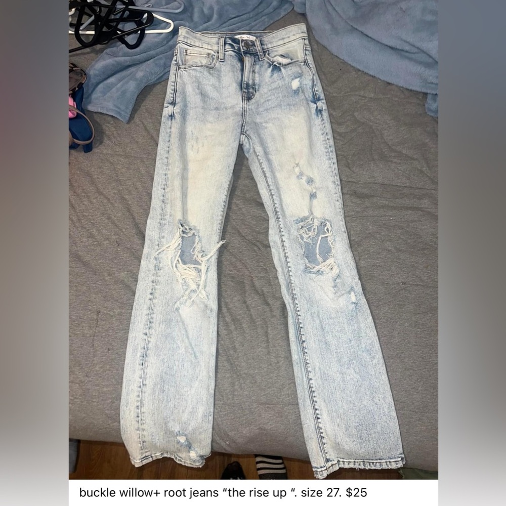 buckle willow + root jeans size 27 “the rise up”